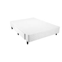 Cama Box Solteiro Viúva com Gaveta Mega Colchões Branco - 120x203