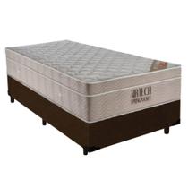 Cama Box Suede Solteiro + Colchão De Molas Ensacadas Ortobom Airtech Springpocket 88x188x65 Marrom Cama Box Suede Solteiro + Colchão De Molas Ensacadas Ortobom Airtech Springpocket 88x188x65 Marrom