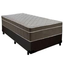 Cama Box Suede Solteiro + Colchão Serene Molas Ensacadas 88x188x65 Preto Cama Box Suede Solteiro + Colchão Serene Molas Ensacadas 88x188x65 Preto