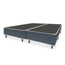 Cama Box Universal KING SIZE Evolution Tecido Jacquard Azul - 193x203