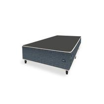 Cama Box Universal SOLTEIRO PADRÃO Evolution Tecido Jacquard Azul - 088x188