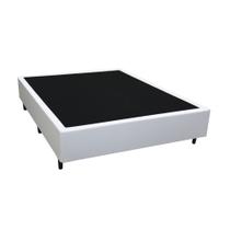 Cama Box viúva 128 Branco Sintetico - Santo Box