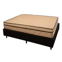 Cama Box Viúva 128 Tecido Sintético Preto Com Colchão Polônia Bello Box - D28 65x128x188 Cama Box Viúva 128 Tecido Sintético Preto Com Colchão Polônia Bello Box - D28 65x128x188