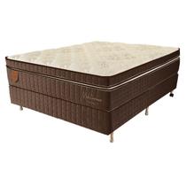 Cama Box Viúva (Box + Colchão) 128X188X73 Prorelax Mediterrâneo Molas Ensacadas Euro Pillow - Marrom