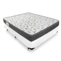 Cama Box Viúva Branco Blindada + Colchão De Espuma D33 - Ortobom - iso 100 128cm - Branco Cama Box Viúva Branco Blindada + Colchão De Espuma D33 - Ortobom - iso 100 128cm - Branco