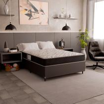 Cama Box Viúva + Colchão D33 One Face - 56x128x188cm - Várias Cores