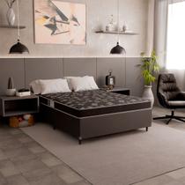 Cama Box Viúva + Colchão Espuma D20 - 51x128x188cm - Várias Cores
