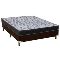 Cama Box Viúva: Colchão Espuma D33 Ortobom /EP Anatômico Fort Tech ISO 100 + Base CRC Suede Brown(128x188) Cama Box Viúva: Colchão Espuma D33 Ortobom /EP Anatômico Fort Tech ISO 100 + Base CRC Suede Brown(128x188)