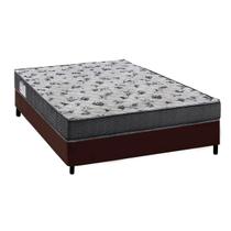 Cama Box Viúva: Colchão Espuma Ortobom D33/EP Anatômico Fort Tech ISO 100 + Base CRC Courano Brown(128x188) Cama Box Viúva: Colchão Espuma Ortobom D33/EP Anatômico Fort Tech ISO 100 + Base CRC Courano Brown(128x188)