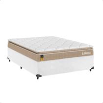Cama Box Viúva + Colchão Life D33 Pillow Top 128x188 Cama Box Viúva + Colchão Life D33 Pillow Top 128x188