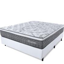 Cama Box Viúva Colchão Mola Ensacada e Pillow top de Espuma Viscoelástico 128x188x65cm Smart Spring - BF Colchões