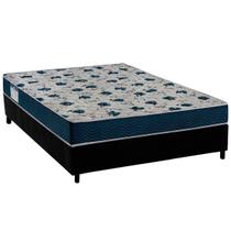Cama Box Viúva: Colchão Ortopédico Ortobom D28/EP Anatômico Fort Tech ISO 60 + Base CRC Suede Black(128x188) Cama Box Viúva: Colchão Ortopédico Ortobom D28/EP Anatômico Fort Tech ISO 60 + Base CRC Suede Black(128x188)