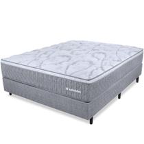 Cama Box Viuva Colchão Smart Spring Mola Ensacada e Pillow Top de Espuma Viscoelástico 128x188x61cm BF Colchões