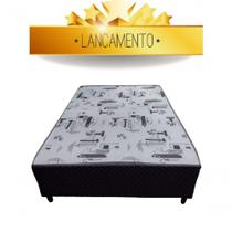 Cama Box Viuva Conjugada Ortopédico Solteirão 120X188X43 Cama Box Viuva Conjugada Ortopédico Solteirão 120X188X43