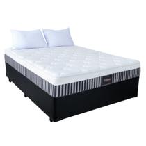 Cama Box Viúva Sintético + Colchão Prime Viúva Molas Max Force Persona 128x188x71