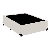 Cama Box Viúva Sintético Turca Branco 128x188x40 Cama Box Viúva Sintético Turca Branco 128x188x40