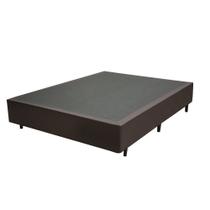 Cama Box Viúva SP Móveis Sintético Marrom - 30x128x188