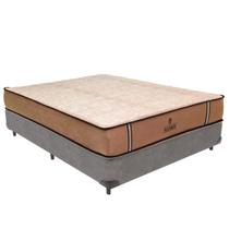 Cama Box Viúvo Cinza e Colchão Madrid Molas V-Tech 128x188x28 Cama Box Viúvo Cinza e Colchão Madrid Molas V-Tech 128x188x28