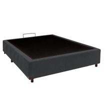 Cama Box Viuvo Cinza Nature 128x188 Cama Box Viuvo Cinza Nature 128x188