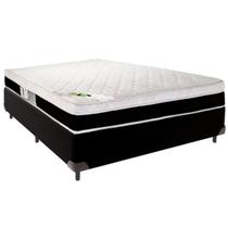 Cama Box Viúvo e Colchão Roma Molas Ensacadas Luckspuma Preto Cama Box Viúvo e Colchão Roma Molas Ensacadas Luckspuma Preto