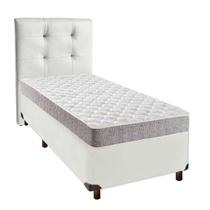 Cama + Branco e Colchão D23 Solteiro - D23 Inducol Cama + Branco e Colchão D23 Solteiro - D23 Inducol