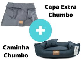 Cama Cachorro + Capa Extra 50X40 - Chumbo/Marinho