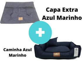 Cama Cachorro + Capa Extra 50X40 - Marinho/Marinho - Cochilo Pet