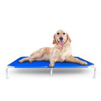 Cama Cachorro Grande Suspensa Caminha Pet Lavável Resistente Tamanho GG Azul Mec G