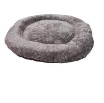 Cama Cachorro Pet Pelúcia Gigante 90X90 Cm Cinza