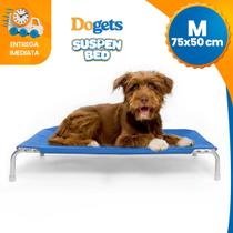 Cama Cachorro Suspensa Caminha Pet Lavável Resistente Tamanho M Azul Dogets Suspen Bed