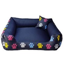 cama cachorros médios cama pet 60x60cm+almofadinha azul marinho cama cachorros médios cama pet 60x60cm+almofadinha azul marinho