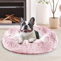 Cama calmante para cães JOLLYVOGUE Small Anti-Ansiedade Donut Cuddler Cama calmante para cães JOLLYVOGUE Small Anti-Ansiedade Donut Cuddler