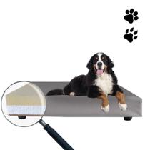 Cama Caminha Bob Pet Cães Cachorro Gato Colchão Cinza 60X80 - Grico