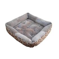 Cama Caminha Cão Cães Gato Grande 70cm x 70cm Cachorro Cama Pet Acolchoada Avelã - ÉDECASAENXOVAIS