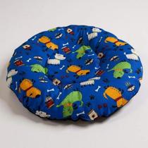 Cama Caminha Colchão Colchonete Xadrez Redonda Pet Gato Cachorro Almofada Macio Anti Friagem Lavavel