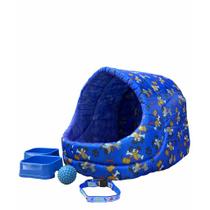 Cama Caminha Iglu Almofada Pet Confortável P/ Cães e Gatos Cachorro e Gato - Tamanho G - Lillos Pet