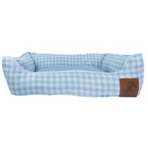 Cama Caminha Para Cachorro Gato Caminha Pet - Vichy Azul - Tamanho G 112x102Cm