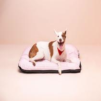 Cama Caminha Para Cachorro Gato Caminha Pet Vichy Rosa - 60X80 Tam G