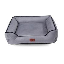 Cama Caminha Para Cachorro Pet 50x50 Lavavel Cinza P Suede - Talentos Pet