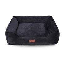 Cama Caminha Para Cachorro Pet 70x70 Lavavel Preto G Suede