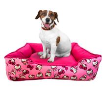 Cama Caminha Pet Cachorro Gato Estampa Hello Kitty P M G Com Zíper Lavável Fibra Siliconada Cama Caminha Pet Cachorro Gato Estampa Hello Kitty P M G Com Zíper Lavável Fibra Siliconada