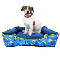 Cama Caminha Pet Cachorro Gato Estampa Minions P M G Com Zíper Lavável Fibra Siliconada Cama Caminha Pet Cachorro Gato Estampa Minions P M G Com Zíper Lavável Fibra Siliconada