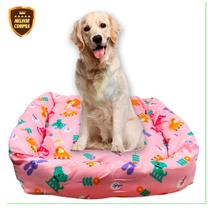 Cama Caminha Pet Médio e Grande Porte Lavável 70cm x 70cm Para Cachorro e Gato Rosa Estampado Cama Caminha Pet Médio e Grande Porte Lavável 70cm x 70cm Para Cachorro e Gato Rosa Estampado