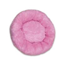 Cama Caminha Pet Nuvem Com Zíper Impermeável Redonda Cães e Gatos Fofinha Tamanho Médio Pelúcia Rosa