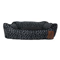 Cama Caminha Pet Para Cachorro E Gato Dots Preta - Tamanho P
