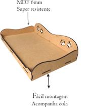 Cama caminha Sofá Casa Pet Gato Cachorro em MDF 6mm 50x35cm