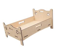 Cama caminha Sofá Casa Pet Gato Cachorro em MDF 6mm 50x35cm