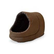 Cama caminha toca iglu para cachorro gato pet casinha suede fundo impermeavel