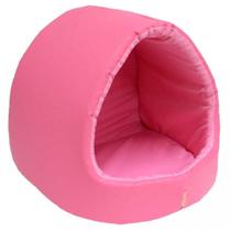 Cama Caminha Toca Ninho Iglu Para Pets Cachorro Emborrachada Tamanho G 52x44x40 cm São Pet Rosa