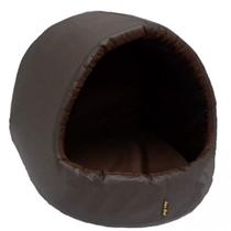 Cama Caminha Toca Ninho Iglu Para Pets Cachorro Emborrachada Tamanho M 40x40x35 cm São Pet Marrom